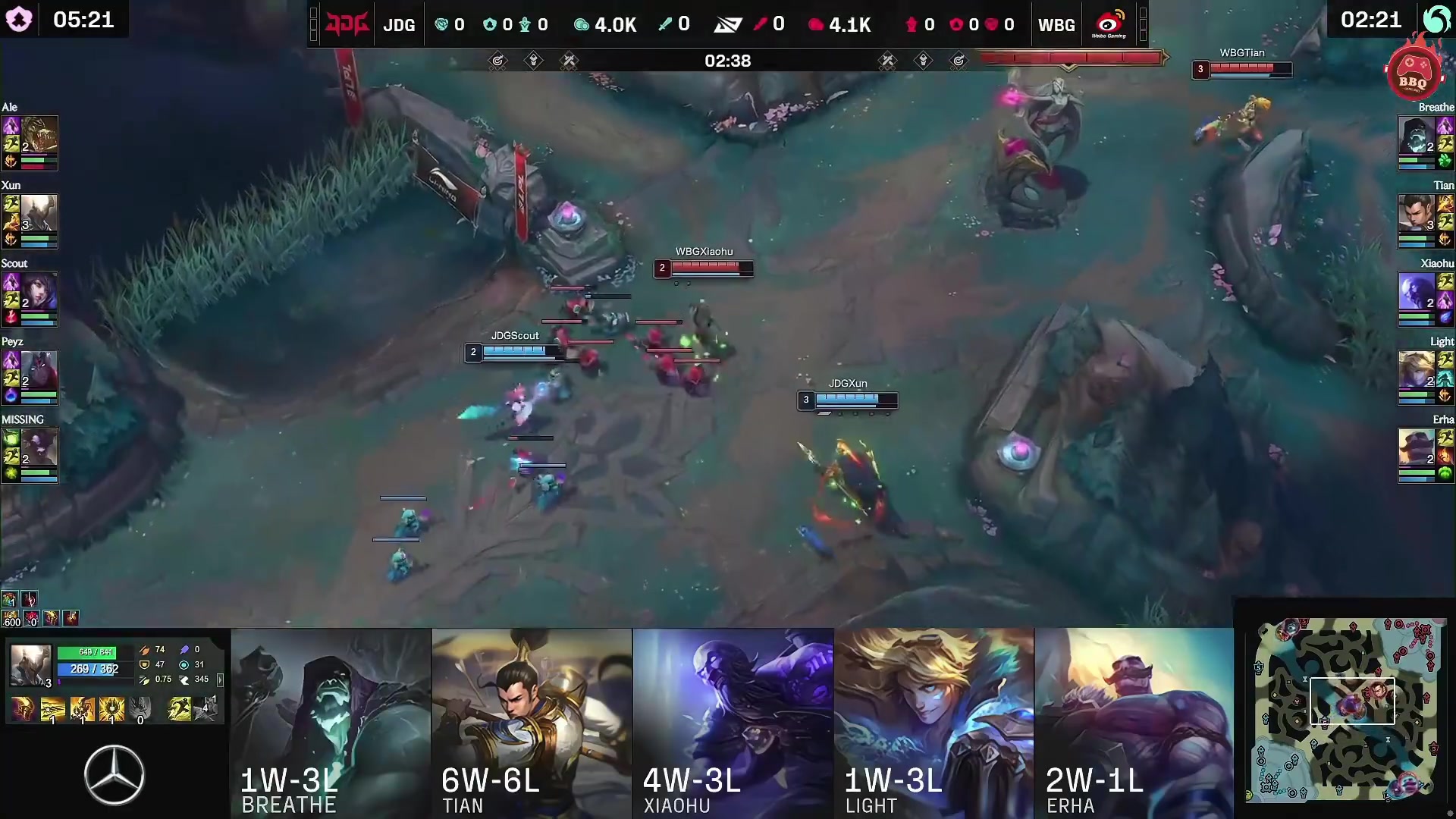 png电子水晶哥看Peyz小龙团三打四干碎WBG：Missing送了都打赢了啊！