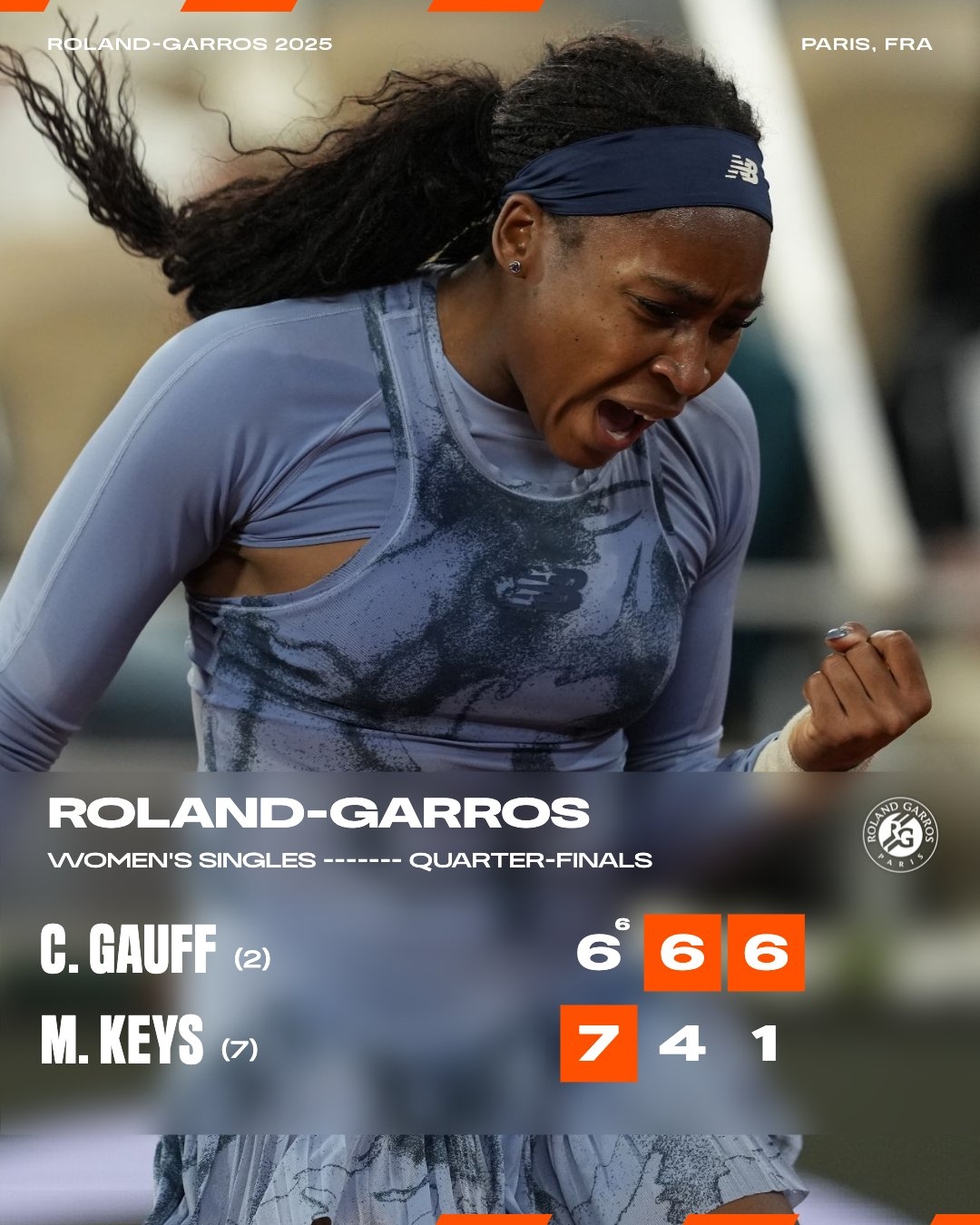 png电子高芙职业生涯法网战绩：连续2年&第3次挺进4强 最好成绩亚军